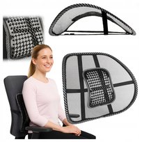 Podkładka Ergonomiczna Podpórka Pod Plecy Lędźwiowa Z Masażerem Na Fotel Krzesło Oparcie Masaż