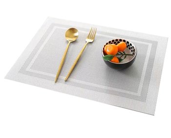 Podkładka kuchenna 45x30 dekoracyjna mata na stół jasny szary - Ultimar