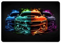 Podkładka na biurko 50×70 cm, wzór Dream Cars – ekologiczny filc, nadruk HD, ochrona blatu, do biura i pokoju – Bertoni