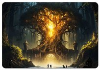 Podkładka na biurko 50×70 cm, wzór Tree of Life – ekologiczny filc, nadruk HD, ochrona blatu, do biura i pokoju – Bertoni