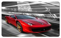 Podkładka na biurko 55×90 cm, wzór Ferrari – ekologiczny filc, nadruk HD, ochrona blatu, do biura i pokoju – Bertoni