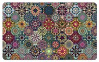 Podkładka na biurko 55×90 cm, wzór Valencia – ekologiczny filc, nadruk HD, ochrona blatu, do biura i pokoju – Bertoni