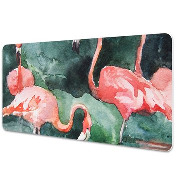 Podkładka na biurko z nadrukiem Flamingi dla dzieci 90x45 cm - Coloray