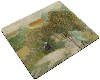 Podkładka Pejzaż z jarzębiną, część prawa tryptyku _Idź nad strumienie_ Jacek Malczewski 24x19cm - None