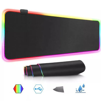 PODKŁADKA POD MYSZ GAMINGOWA LED RGB XXL 80x30 - DSJ