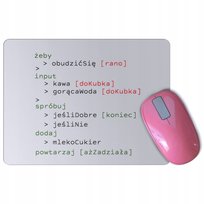 Podkładka pod mysz myszkę DLA PROGRAMISTY kawa