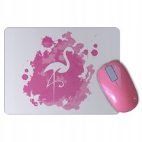 Podkładka pod mysz myszkę różowy FLAMING flamingi