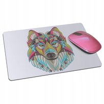 Podkładka pod mysz myszkę WILK z wilkiem mandala