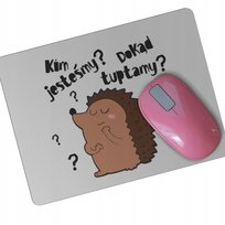 Podkładka pod mysz myszkę z jeżem JEŻ śmieszna mem