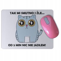 Podkładka pod mysz myszkę Z KOTEM kot śmieszna