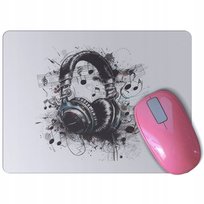 PODKŁADKA POD MYSZ słuchawki muzyka słuchawkami nuty miłośnika muzyki