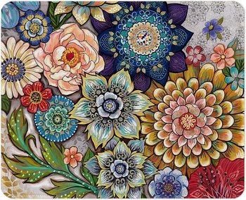 Podkładka Pod Mysz Z Obszytymi Krawędziami, Teksturowana, Antypoślizgowa Guma, 260×210×3 Mm, Wzór Sukulenta - Other Ocean Interactive