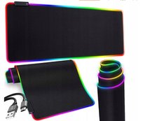 Podkladka Pod Myszkę Gamingowa Podświetlana LED RGB Duża 30X80 cm