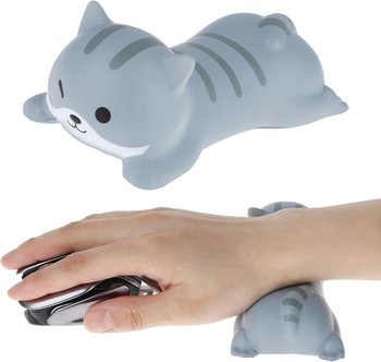 Podkładka Pod Myszkę Z Uroczym Kotkiem I Podpórką Pod Nadgarstek, Ergonomiczna, Miękka, Z Pianki Memory - Other Ocean Interactive