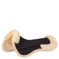 Podkładka pod siodło BR Sheepskin kolor: czarny/naturalny, rozmiar: FULL Inna marka