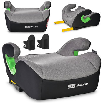 PODKŁADKA, PODDUPNIK, SIEDZISKO, PODWYŻSZENIE ISOFIX 125-150CM | LORELLI MALIBU GREY JASPER - Lorelli