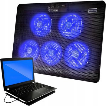 PODKŁADKA PODSTAWKA POD LAPTOPA NOTEBOOKA CHŁODZĄCA PODŚWIETLENIE 12- 17'' - NTN