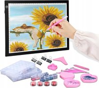 PODKŁADKA ŚWIETLNA LED A4 TABLICA DO RYSOWANIA MALOWANIA DIAMENTOWEGO USB