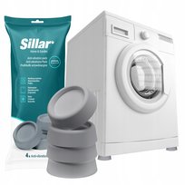 Podkładki antywibracyjne Sillar uniwersalne pod pralkę zmywarkę - 4 sztuki