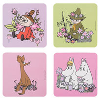 Podkładki pod kubek, Moomin Spring, 4 wzory