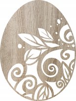 Podkładki pod Talerz Drewno 4 sztuki WIelkanocna Pisanka Wielkanoc Easter