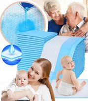 PODKŁADY HIGIENICZNE 45X60 100 SZT CHŁONNE JEDNORAZOWE DLA DZIECI SENIORÓW