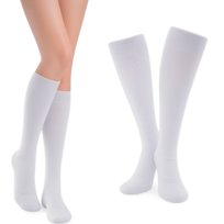 PODKOLANÓWKI DAMSKIE SKARPETY BAWEŁNIANE GETRY BIAŁE KLASYCZNE 38-40 Dorasocks