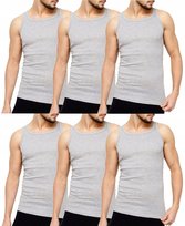 PODKOSZULKA KOSZULKA MĘSKA 100% BAWEŁNA GŁADKA OKRĄGŁY ZESTAW 6-SZT - M