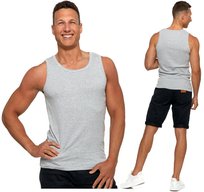 Podkoszulka Koszulka Męska Gładka Szara 100 % Bawełna Klasyczna Moraj - S