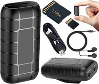 Podłącz Do Telefonu Rejestrator Dźwięku Podsłuch 128Gb Nagrywa 20 Dni 500H