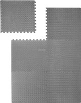 PODŁOGA gumowa PUZZLE do siłowni MATA ochronna pod sprzęt szara 1,2x1,8m
