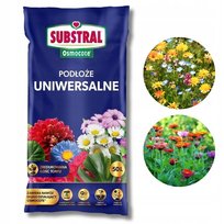 Podłoże uniwersalne z nawozem Substral Osmocote 50 l ziemia rośliny kwiaty nawóz