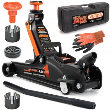 Podnośnik Samochodowy Hydrauliczny 2,5T Żaba Lewarek W Walizce Sn10668 - Verda