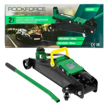 Podnośnik SAMOCHODOWY Hydrauliczny Lewarek 2T Żaba + Guma Rockforce - Rockforce