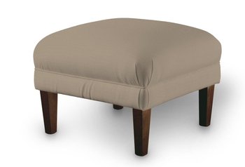 Podnóżek do fotela Cotton Panama, szary brąz, 56x56x40 cm - Dekoria