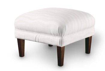 Podnóżek do fotela DEKORIA Damasco, biały, 56x56x40 cm - Dekoria