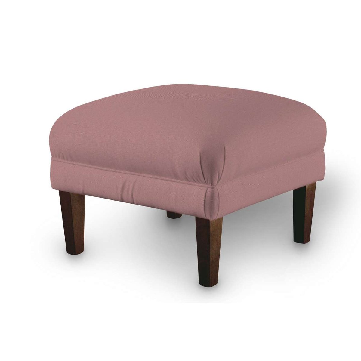 Zdjęcia - Puf / sofa Dekoria Podnóżek do fotela, zgaszony róż, 56 × 56 × 40 cm, Cotton Panama 