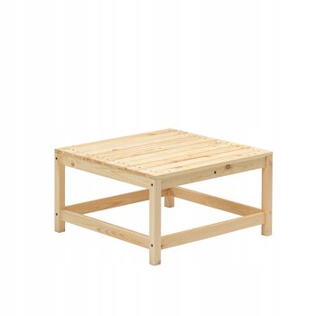 Podnóżek Ogrodowy Drewniany Siedzisko Sosna Meble ogrodowe na taras balkon - inna (Inny)