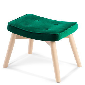 Podnóżek tapicerowany pufa do fotela Uszak zielony Sofotel - SOFOTEL