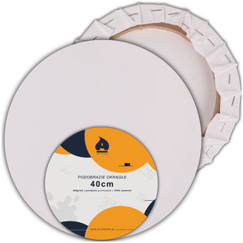 Podobrazie Malarskie Płótno Do Malowania Okrągłe Bawełniane Białe Duże 40cm Gruntowane Duże Białe Czyste Dla Dzieci - Arcydziele