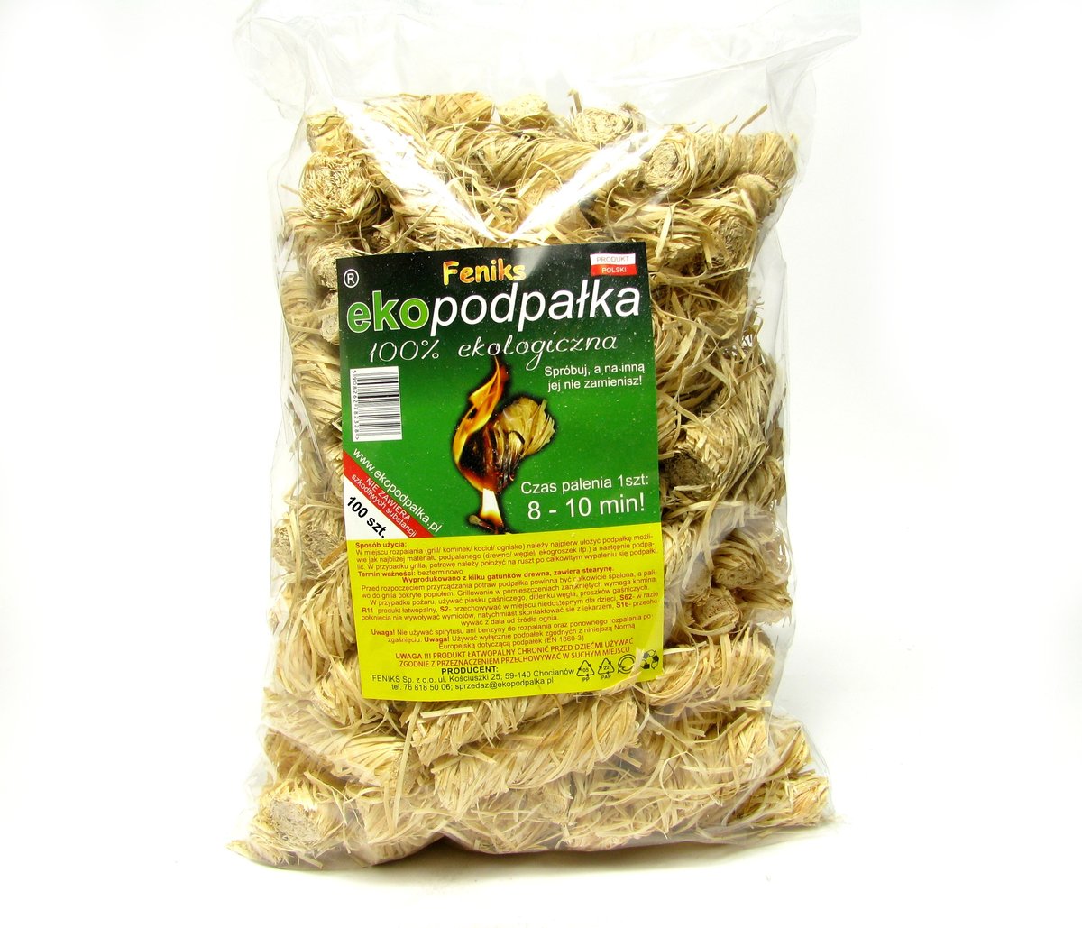 Podpałka Ekologiczna, 1 KG, Duże Opakowanie, Do Grilla, Kominka