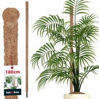 PODPORA DO ROŚLIN 180CM TYCZKA PAŁKA Z WŁÓKNA KOKOSOWEGO 3,2 PALIK KOKOSOWY Kotarbau