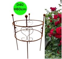 Podpora do roślin krzewów kwiatów róż piwonii hortensji podpórki D40 H60cm metalowa solidna polska
