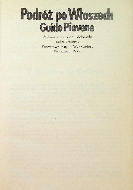 Podróż po Włoszech