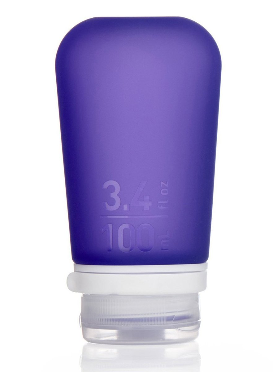 Фото - Термос Humangear Podróżna butelka na szampon do samolotu  GoToob+ L - purple 