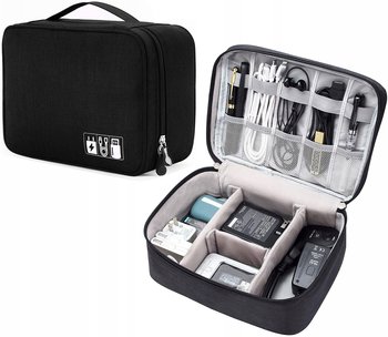 Podróżny Organizer na kable ładowarki przewody torba ETUI elektronikę - Kopier