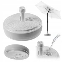 PODSTAWA PARASOLA STOJAK POD PARASOL OGRODOWY OKRĄGŁY 39cm OBCIĄŻNIK BIAŁA