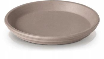 Podstawek pod doniczkę szary MOKKA Grafite 19 cm - POLNIX