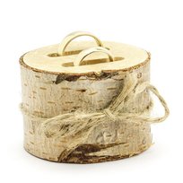 Podstawka na obrączki drewniana z nacięciami