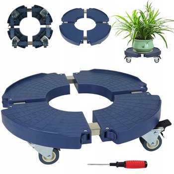 PODSTAWKA POD DONICZKĘ DONICĘ ROŚLINĘ KWIATEK Z 360° KOŁAMI OBROTOWYMI - Bedee